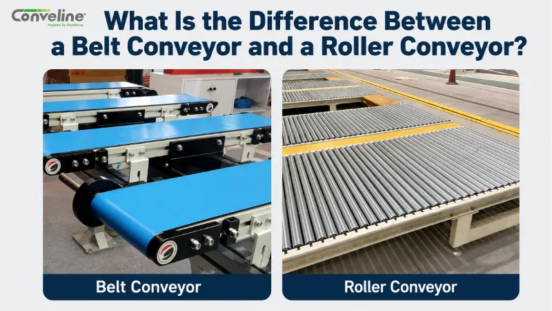 What Is the Difference Between a Belt Conveyor and a Roller Conveyor?