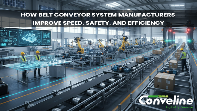 How Belt Conveyor System Manufacturers Improve Speed, Safety, and Efficiency